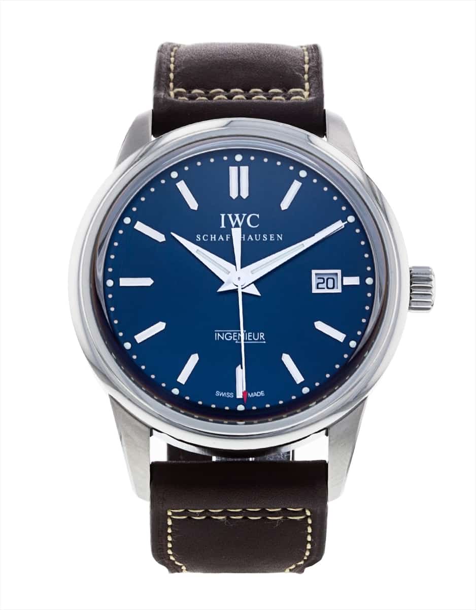 IWC Ingenieur IW323310 Blue Baton Dial Leather Strap